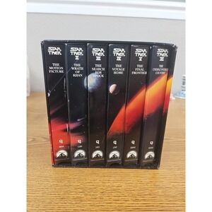 Star Trek The Movie Collection 6 VHS Tapes (1993) Box Set 6 Movies